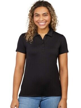 NWT Greatness Wins Athletic Tech Polo Black Size XL  PTP 22 Inches